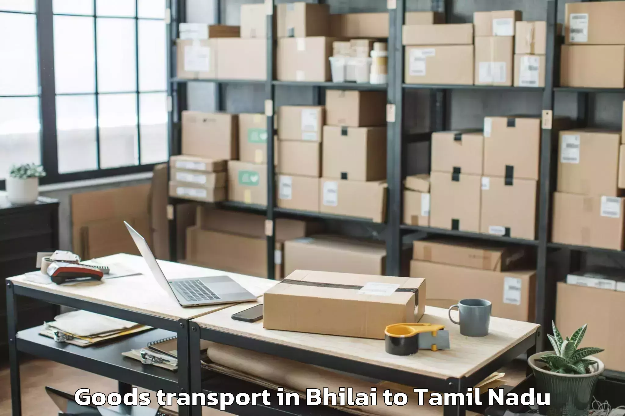 Leading Bhilai to Koradachcheri Goods Transport Provider